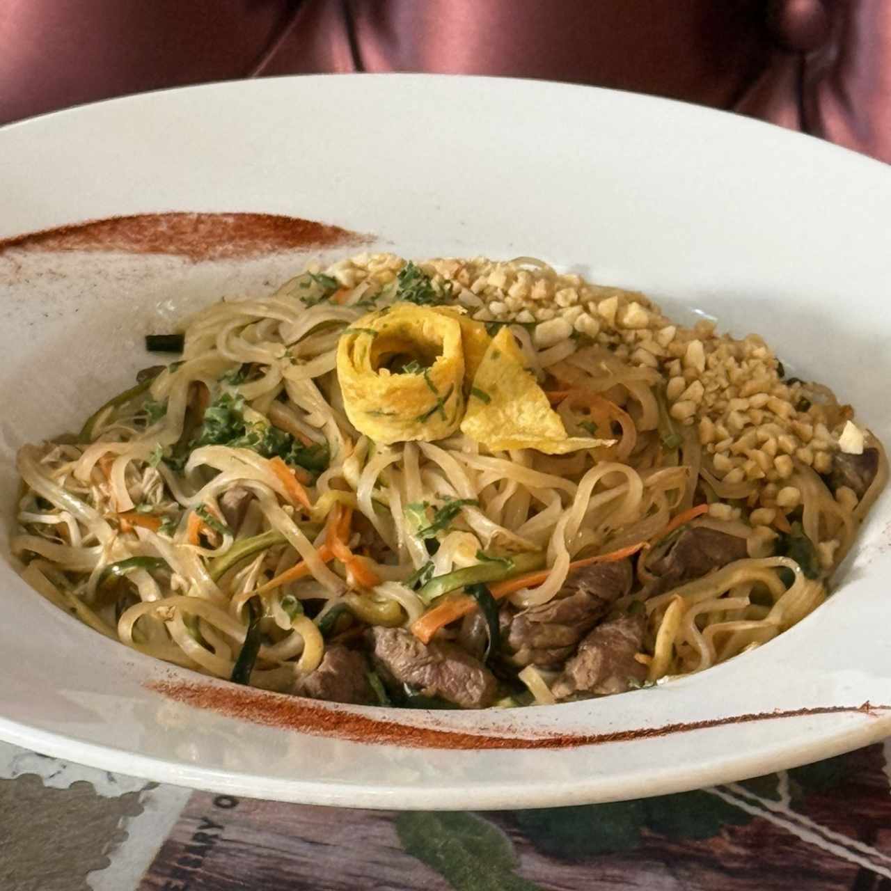 Pad Kee Mao de Filete de Res