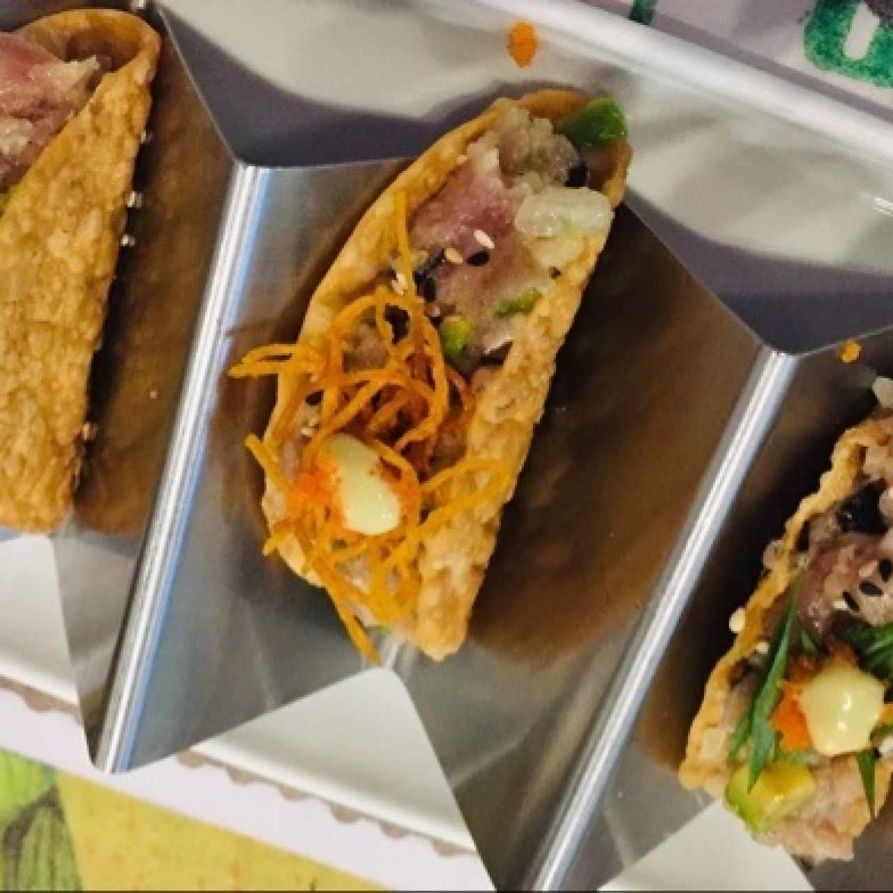 Taquitos de atun.