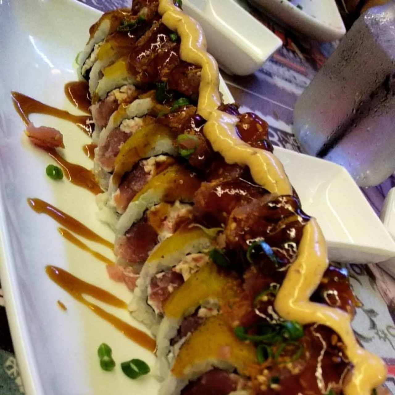 Philadelphia con topping de platano