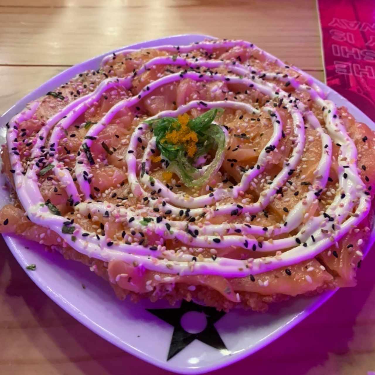 Pizza de Sushi de Salmón