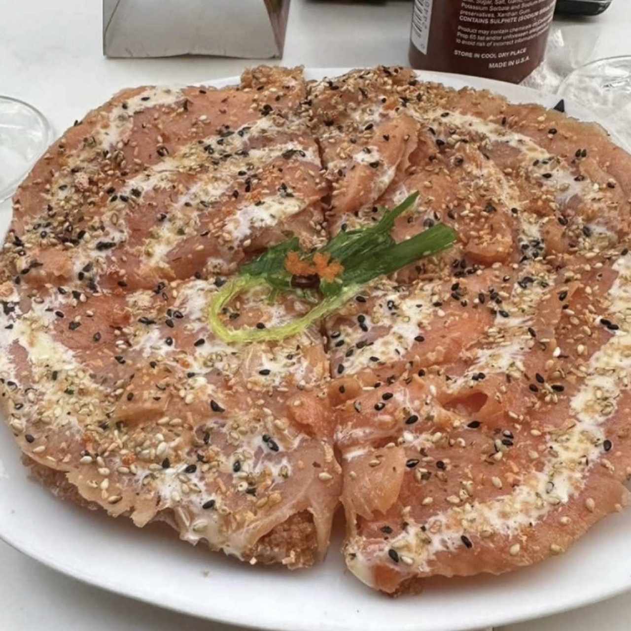 Pizza de Sushi de Salmón