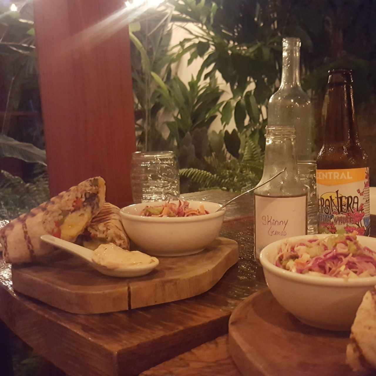 Hawaiian BBQ chicken wrap