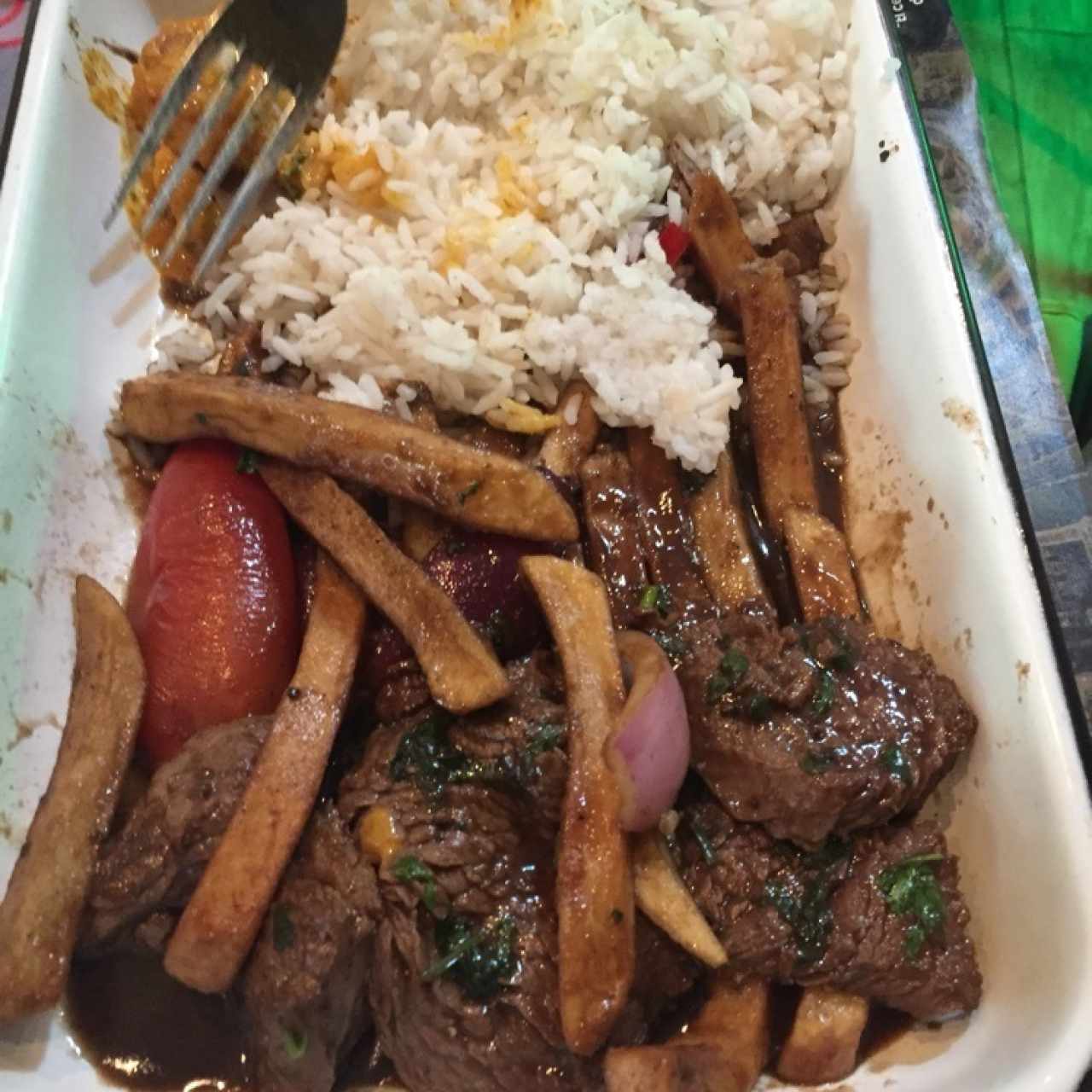 Lomo Salteado. 