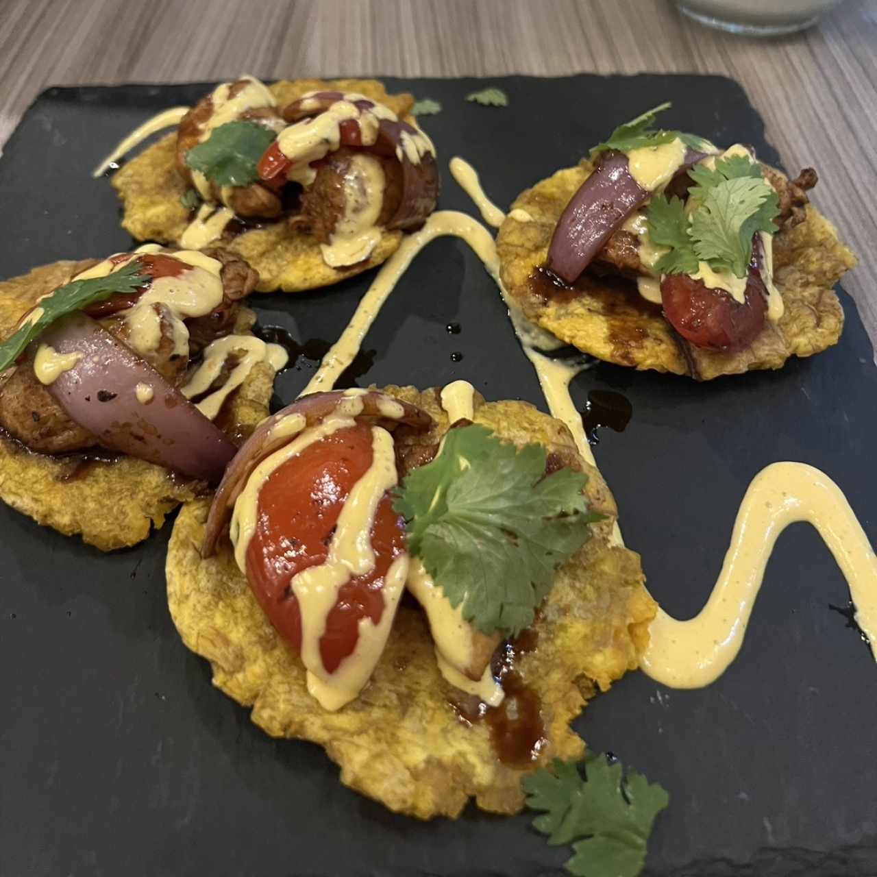Patacones de pollo