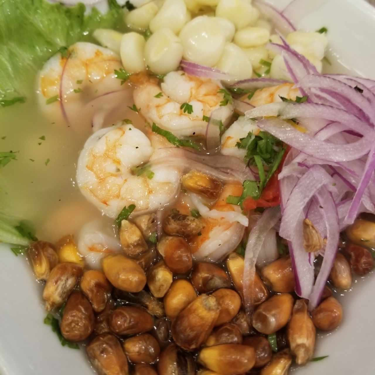 ceviche de camarón 