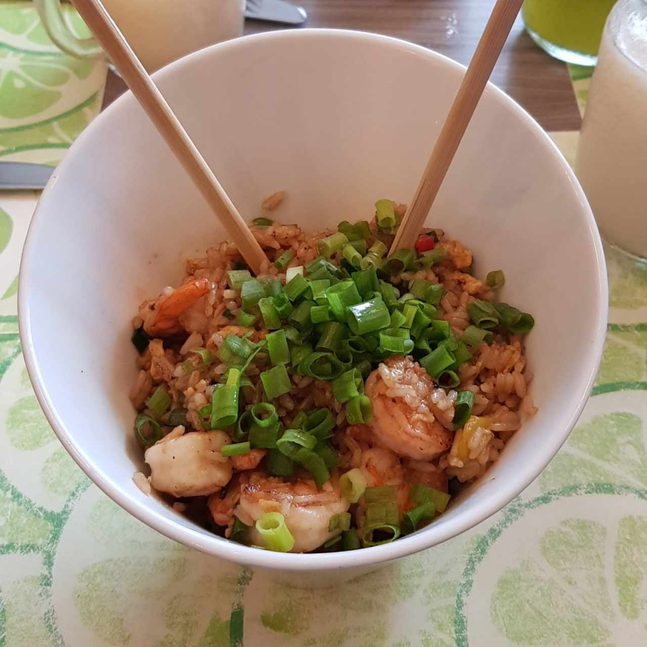 chaufa de camarones 
