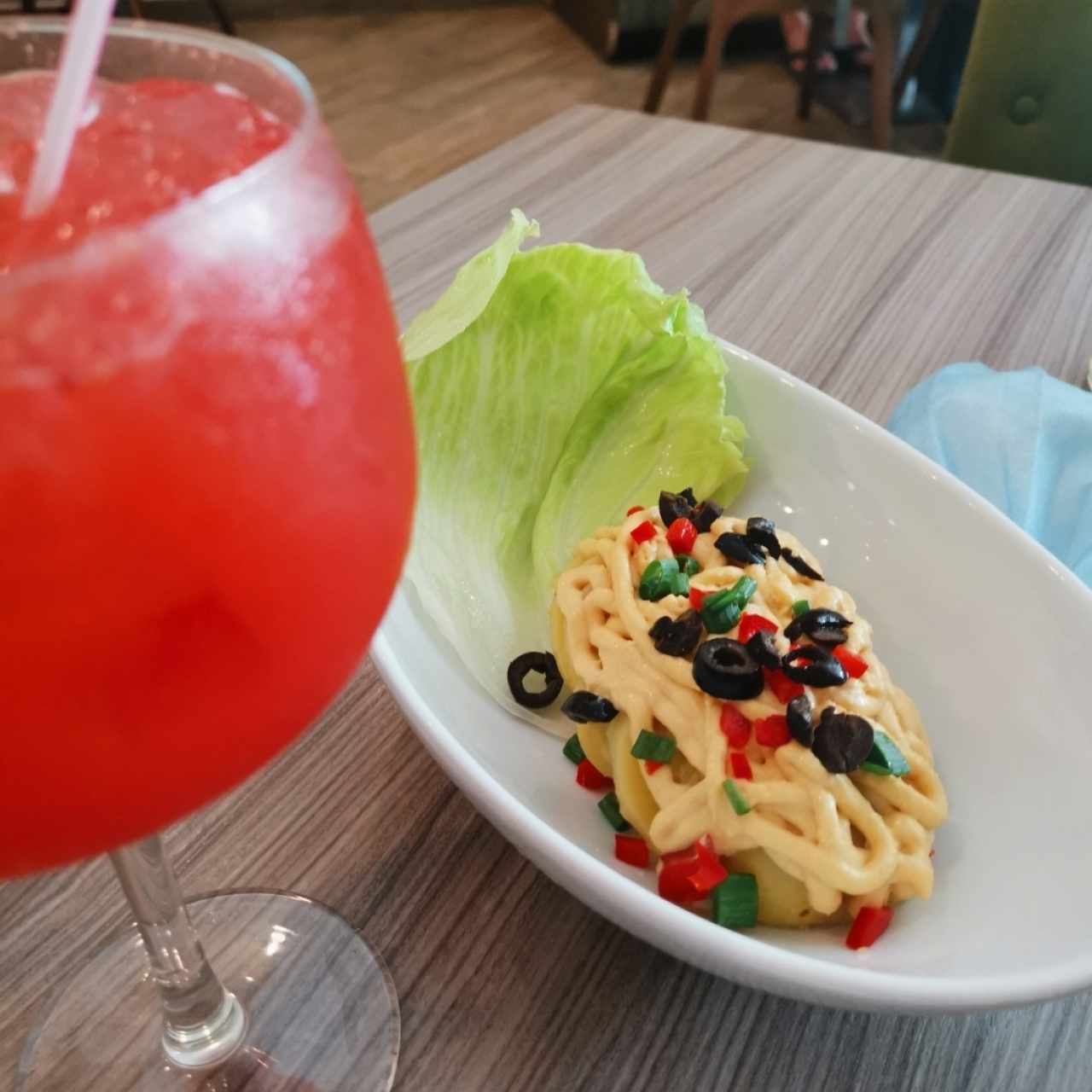 Papas huancaina y coctel 🤩
