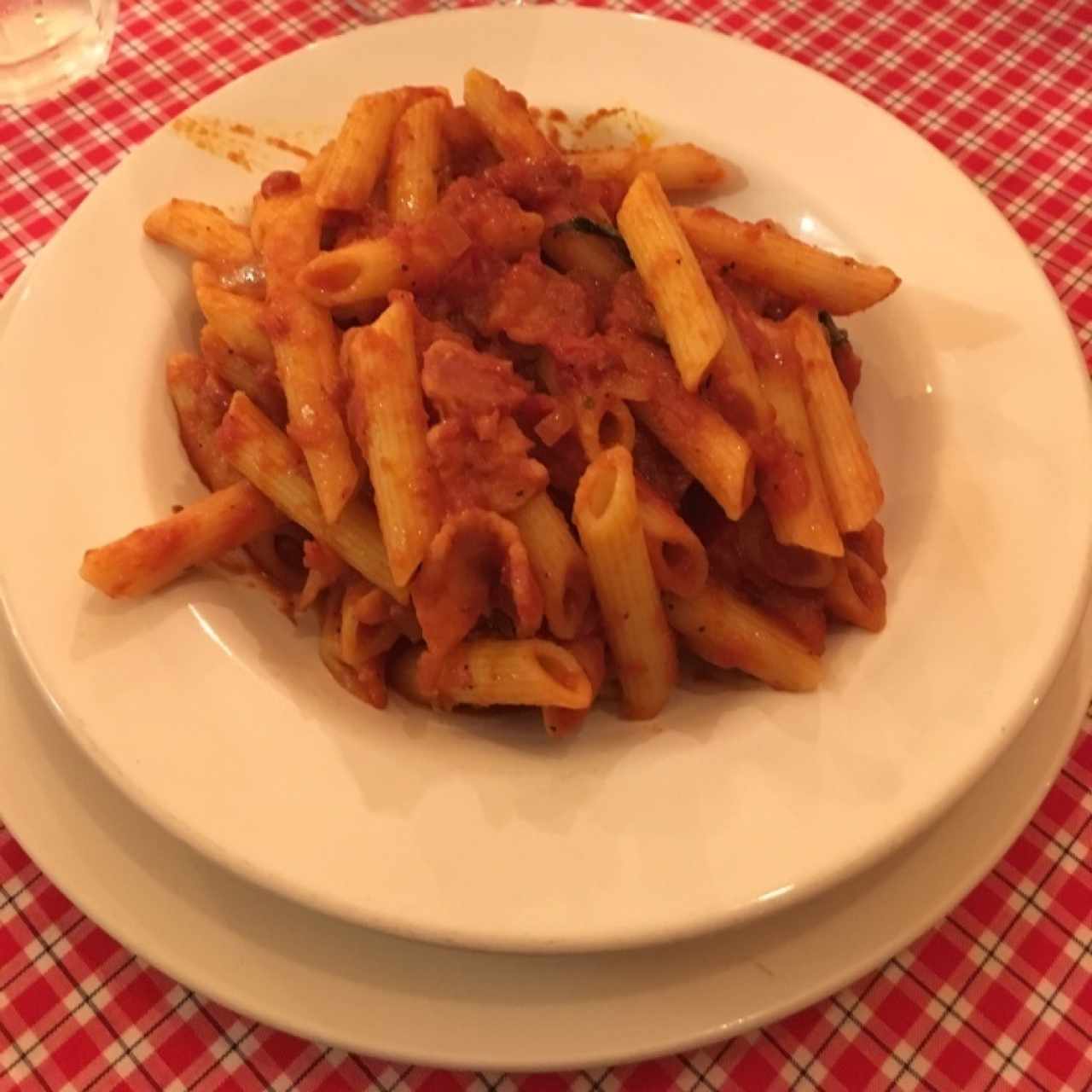 Penne all' amatricciana