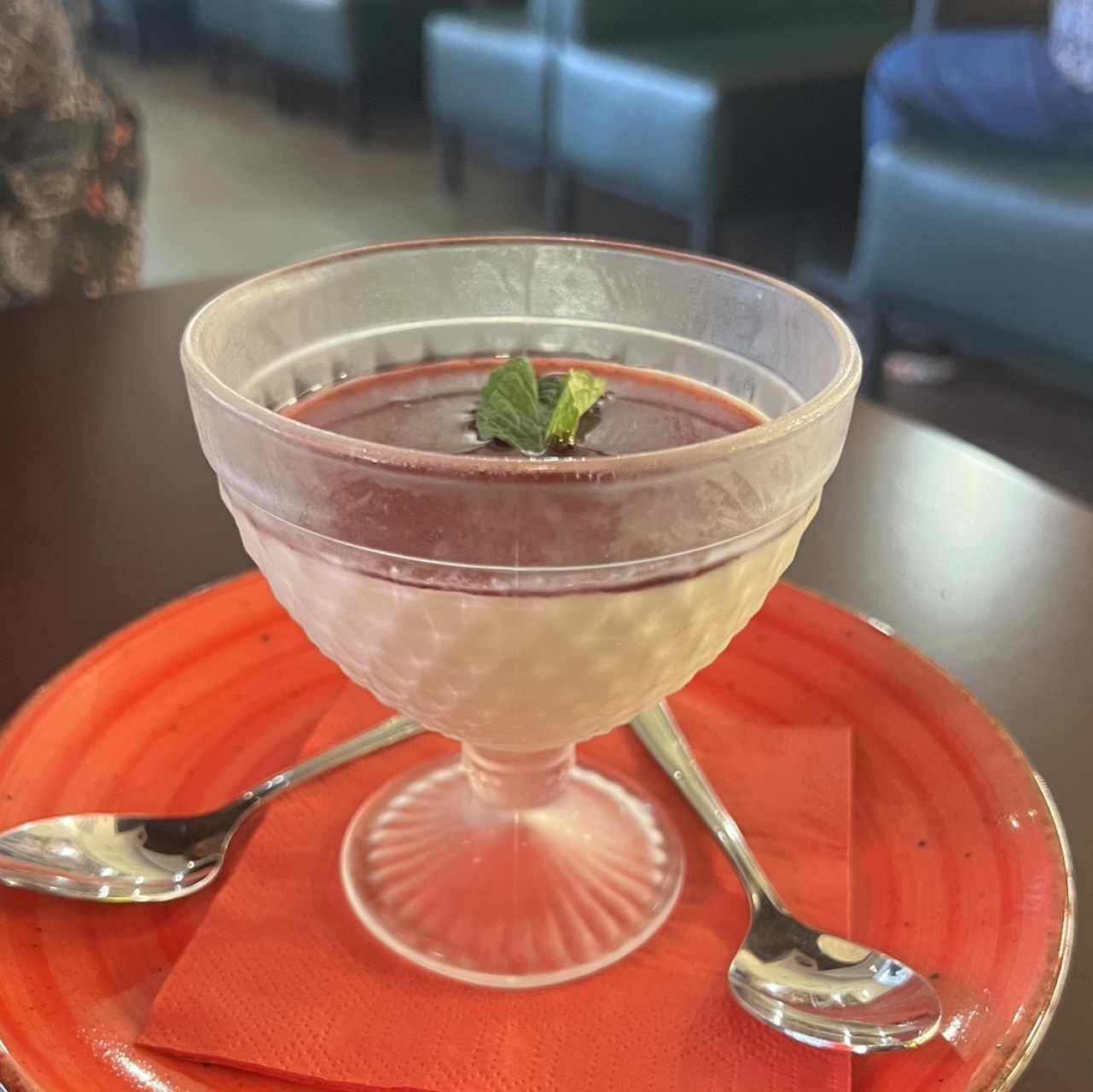Panna cotta de fresa
