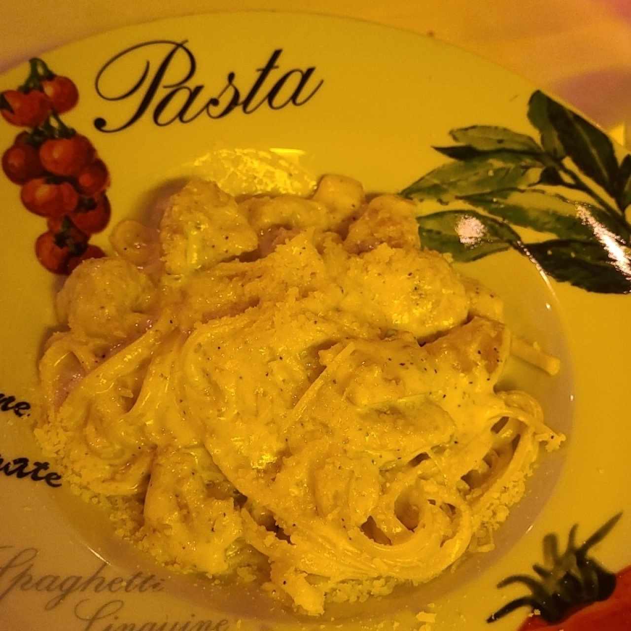 Alfredo con pollo 