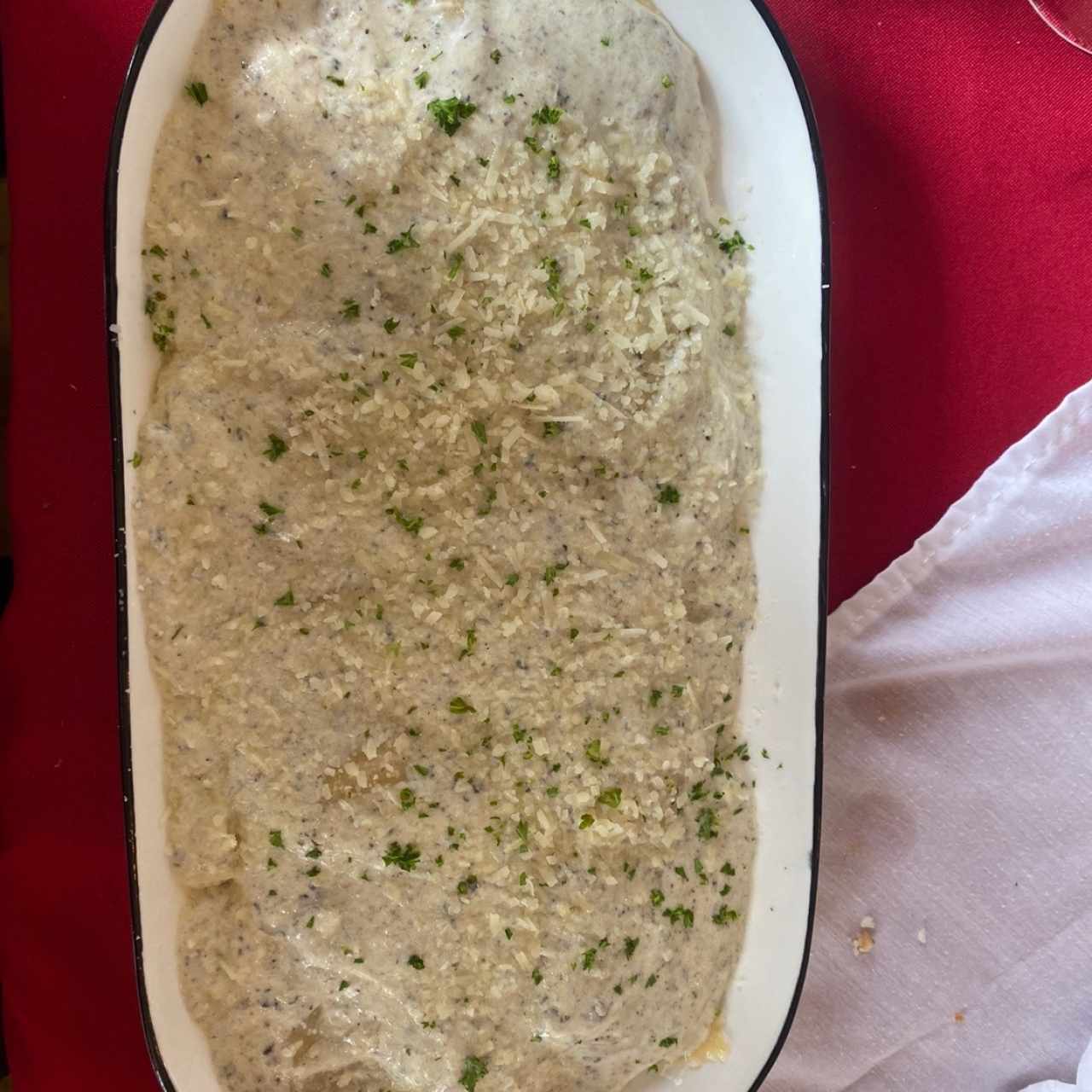 Ravioli di Ricotta é Funghi Porcini