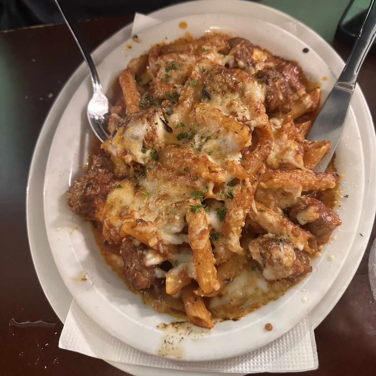 Pasta al Forno con Chorizo Italiano