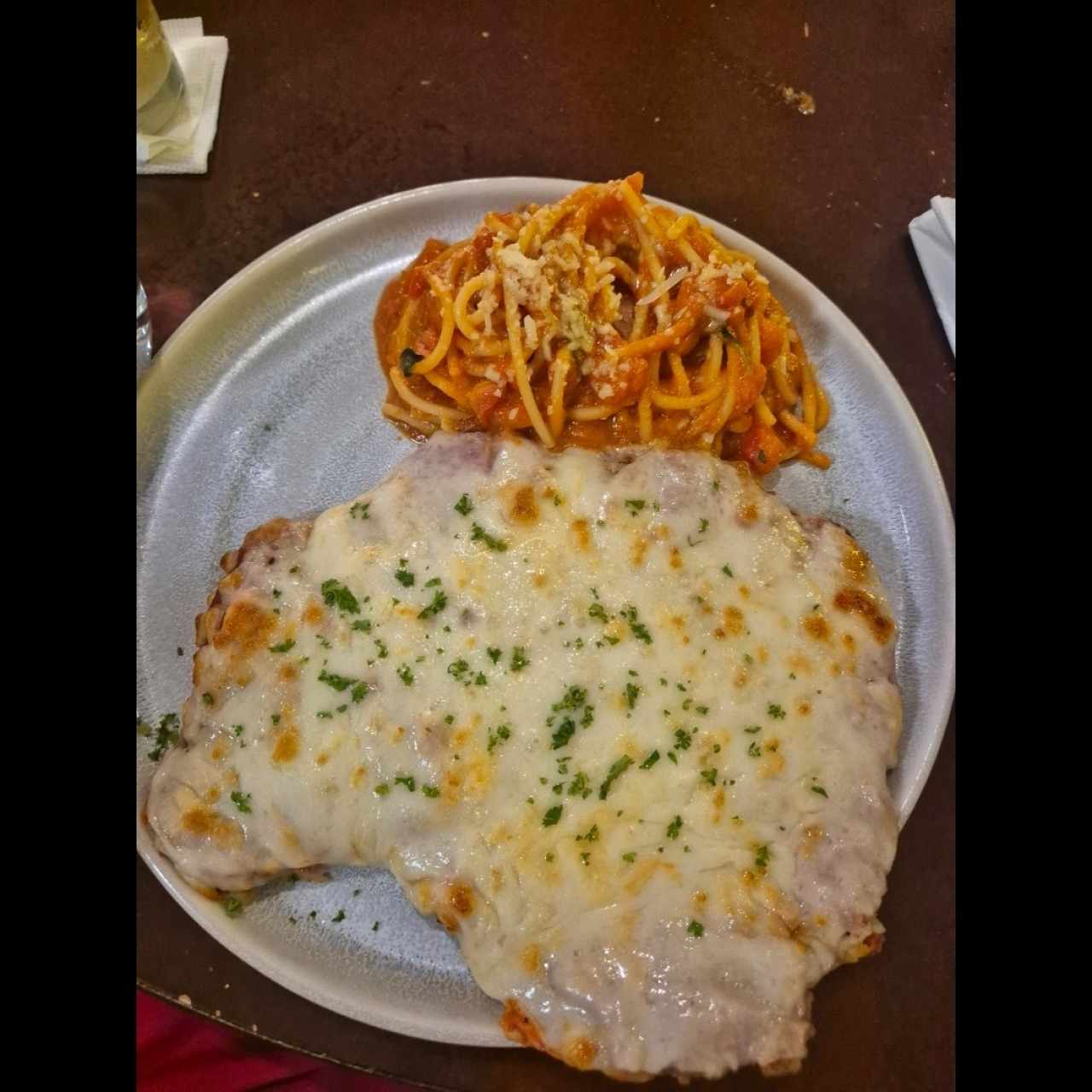 Milanesa de res Napolitana