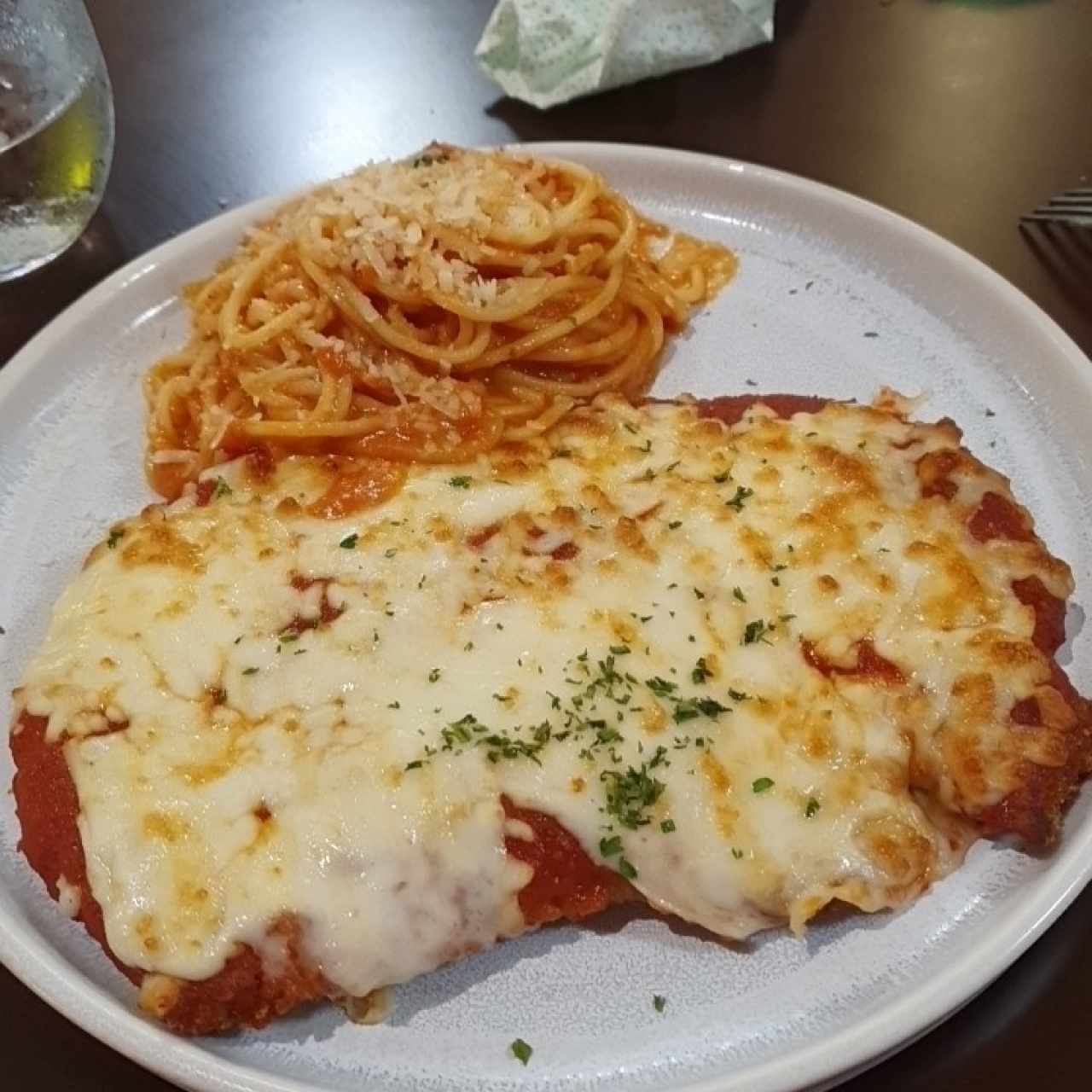 Milanesa de Pollo Alla Parmigiana