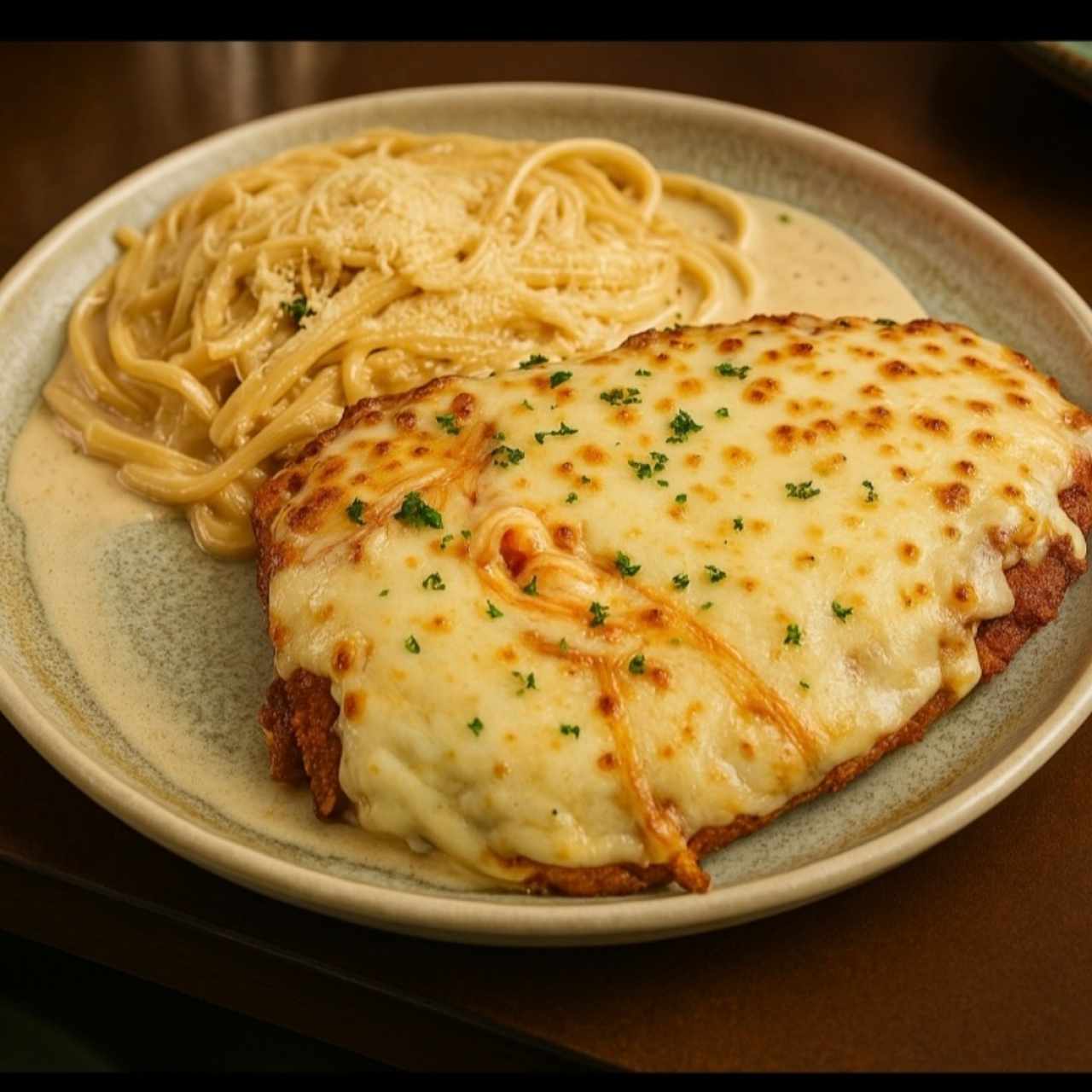 Milanesa de Pollo Alla Parmigiana
