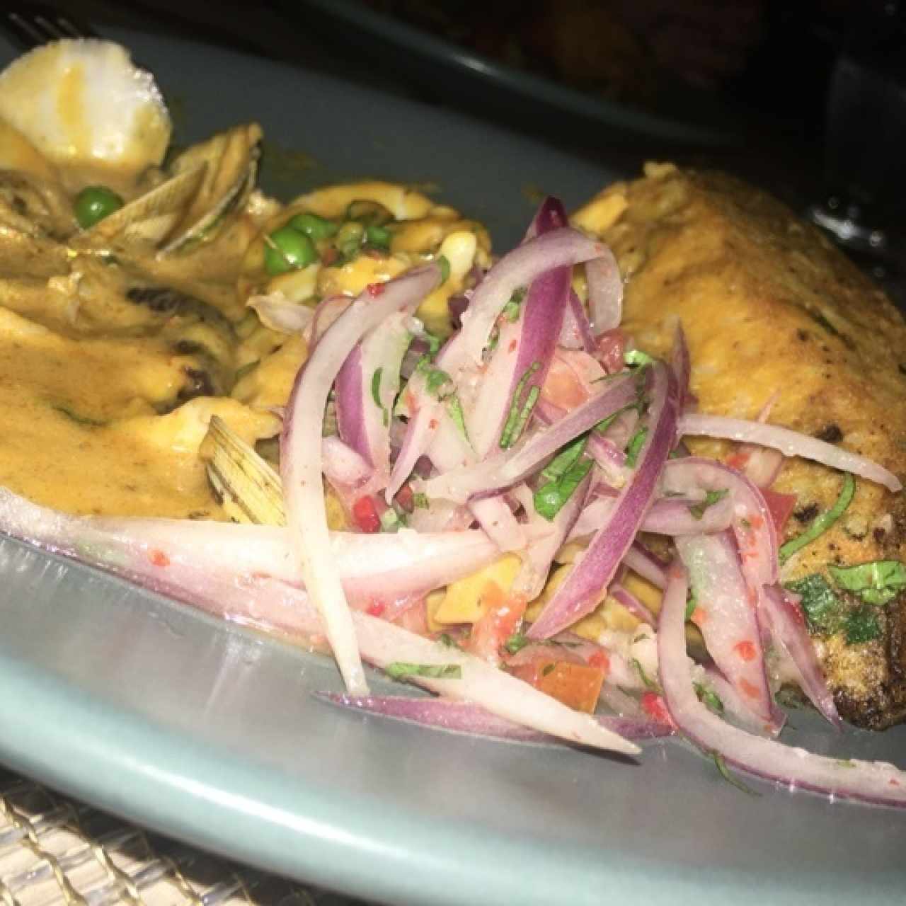 tacu tacu de Mariscos