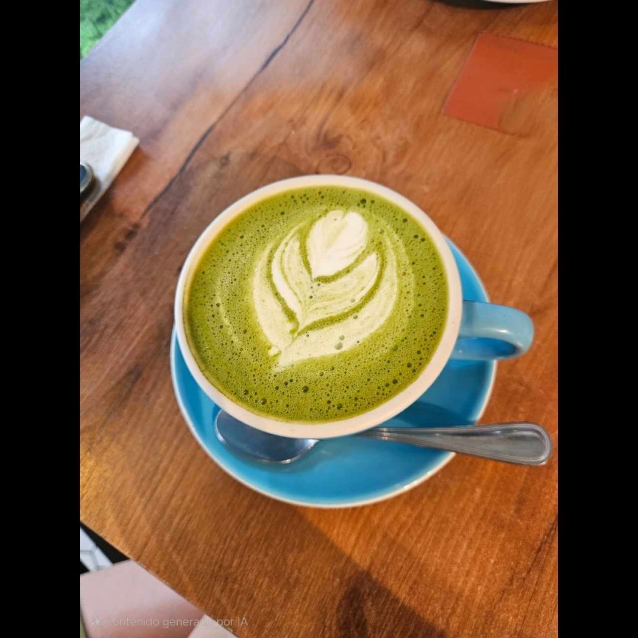 Matcha Latte ...verde vibrante.