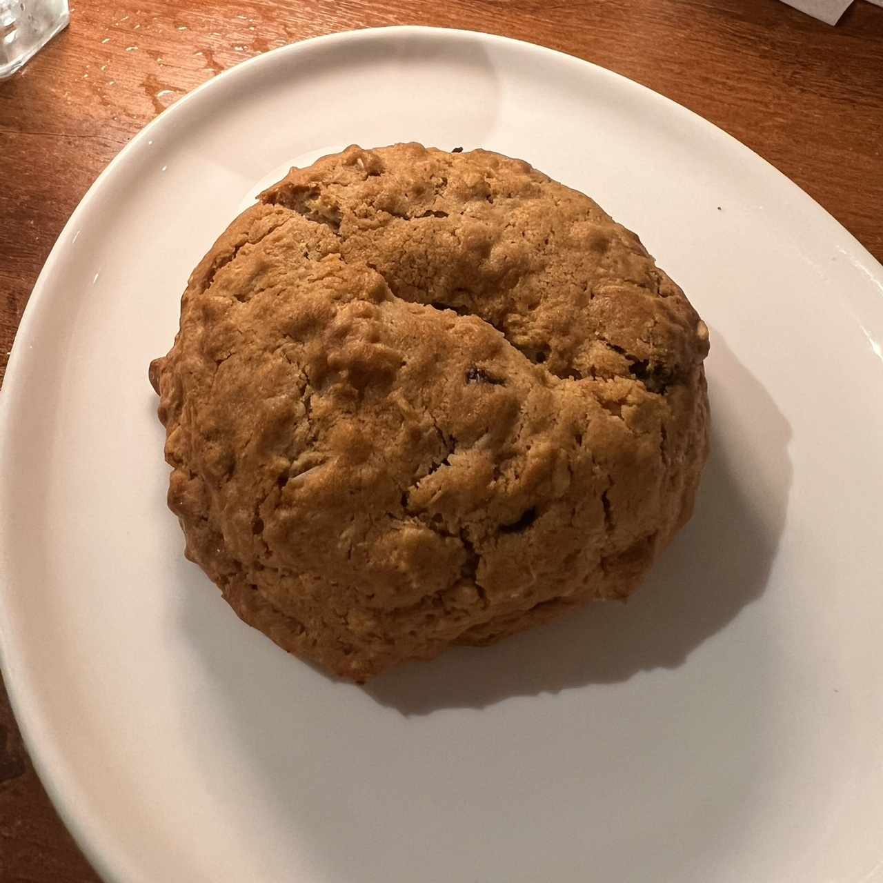 Galleta de avena con mnatequilla de maní 