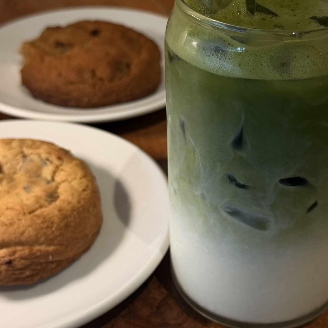 Matcha y galletas