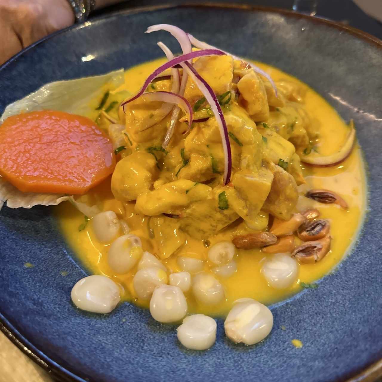 Ceviche de pescado con aji