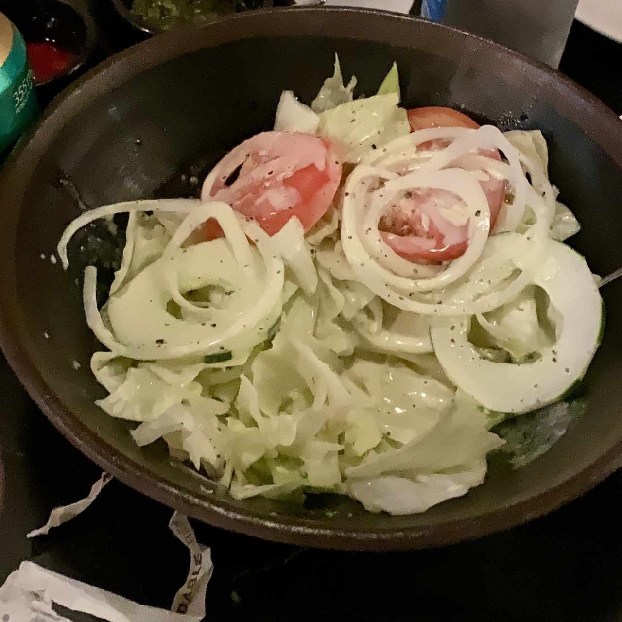 Ensalada de Lechuga, Tomate y Cebolla