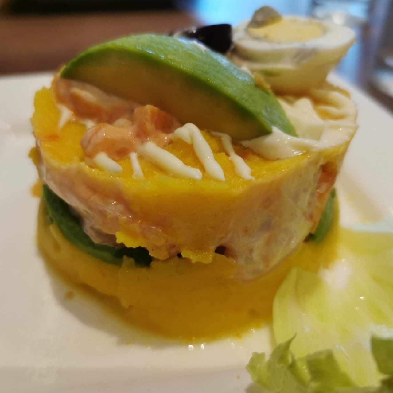 Causa Rellena de Camarones