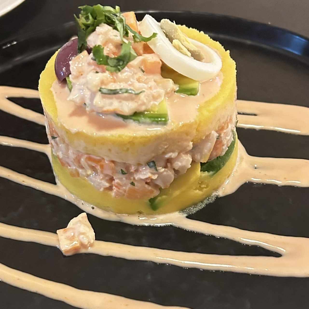 Causa Rellena de Camarones