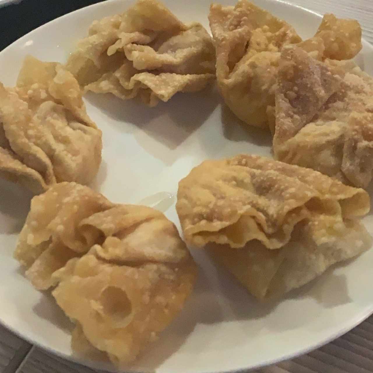 wantones de camaron y puerco