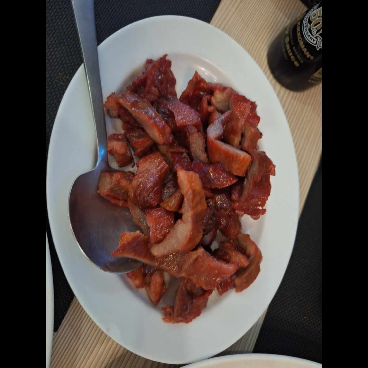 PUERCO ASADO EN SALSA BBQ CON MIEL