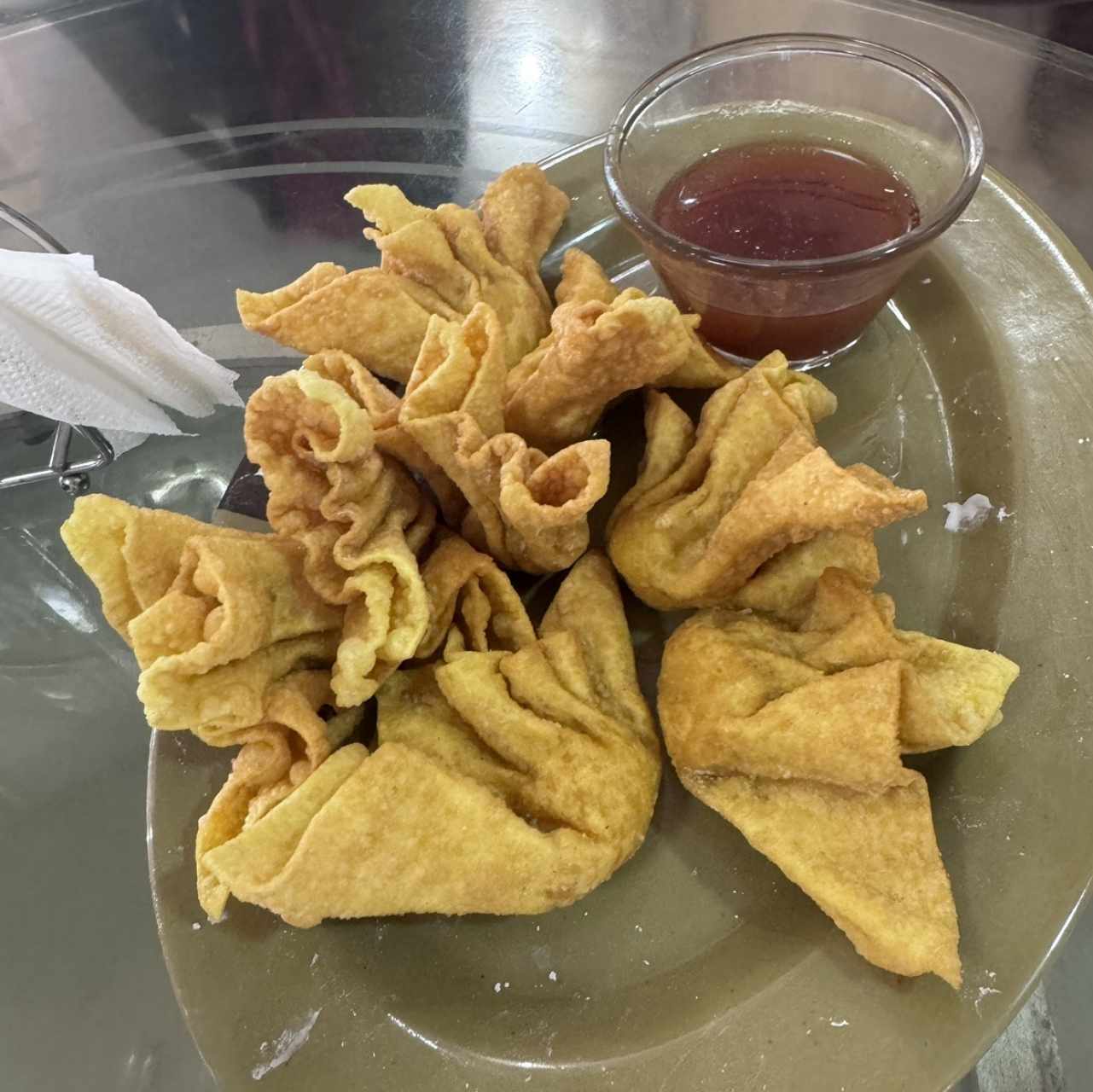 Wanton de camarones 