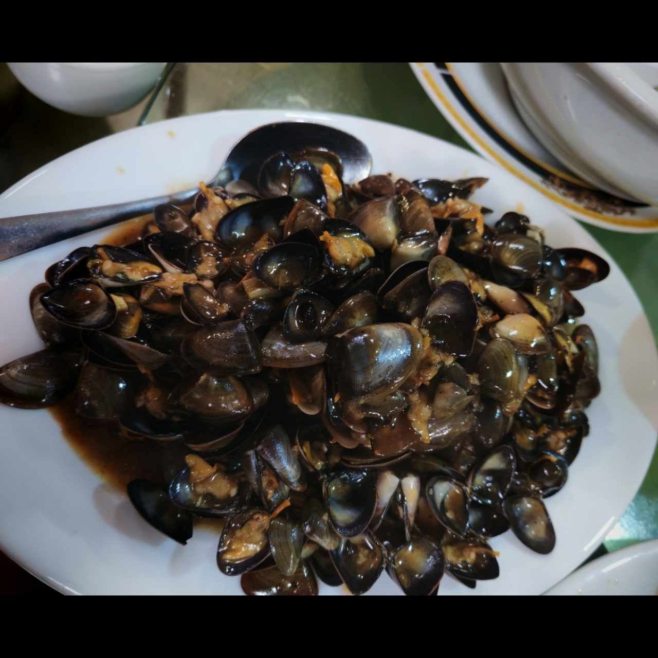 Mariscos - Almejas Con Salsas de frijoles negros 