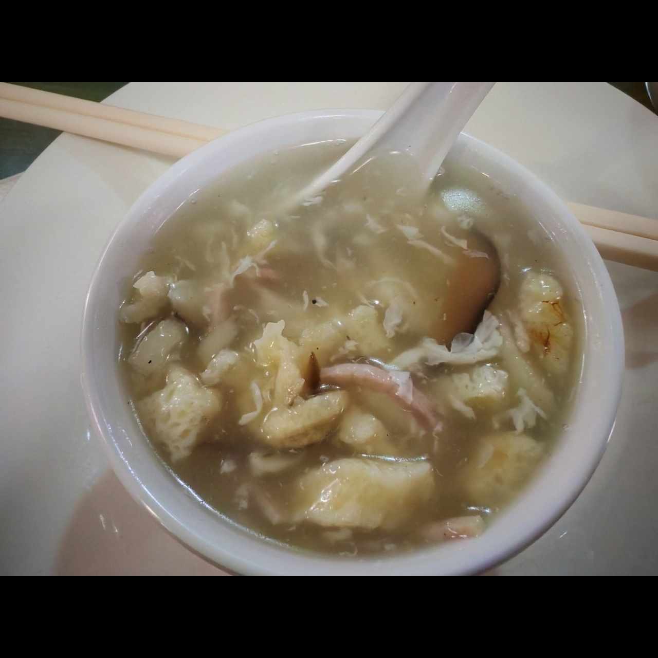 Sopa de buche de pescado 