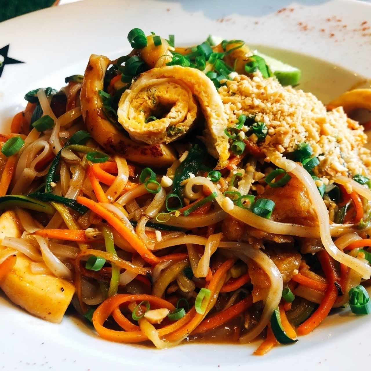 Pad thai de mariscos