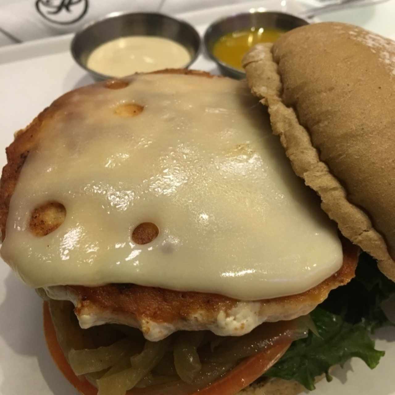 Hamburguesa de salmón