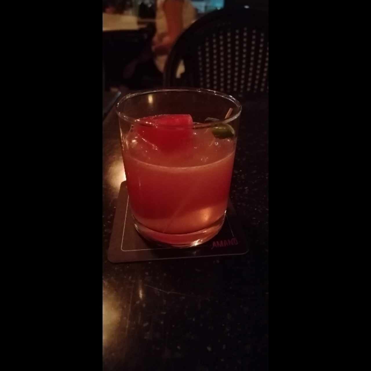 Gin tónic de sandia