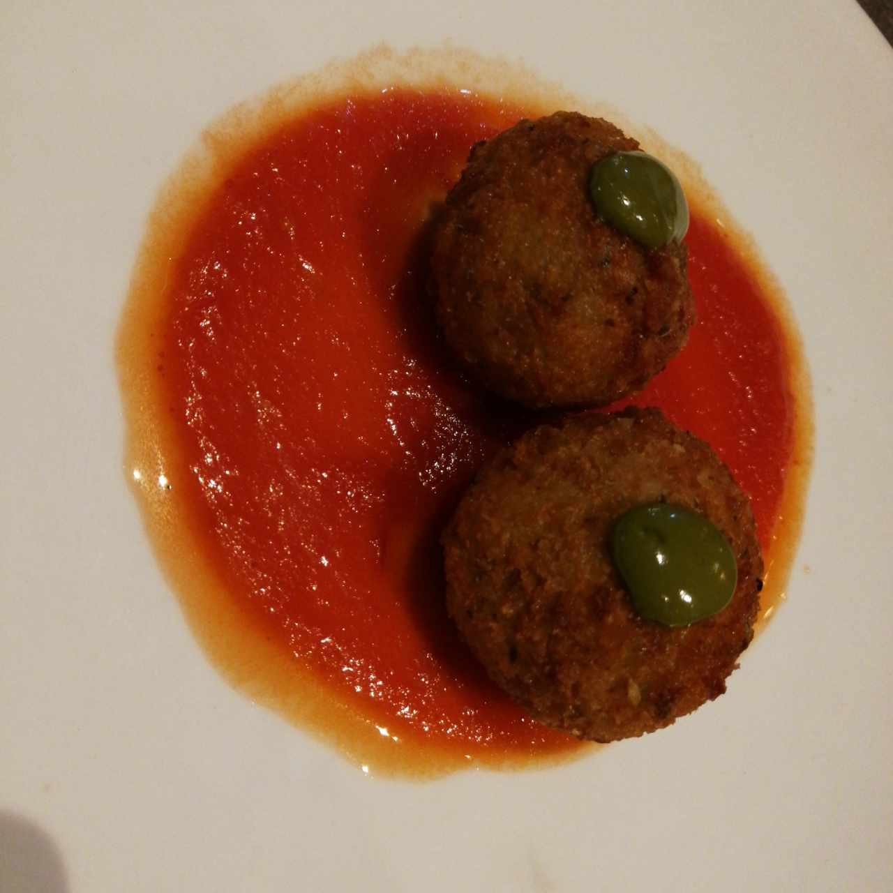 croquetas de risotto, hongos 