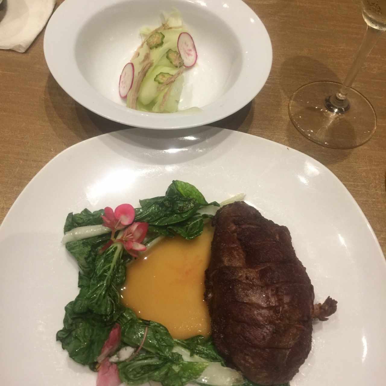 Pato Bok Choy, Okra y su sancocho
