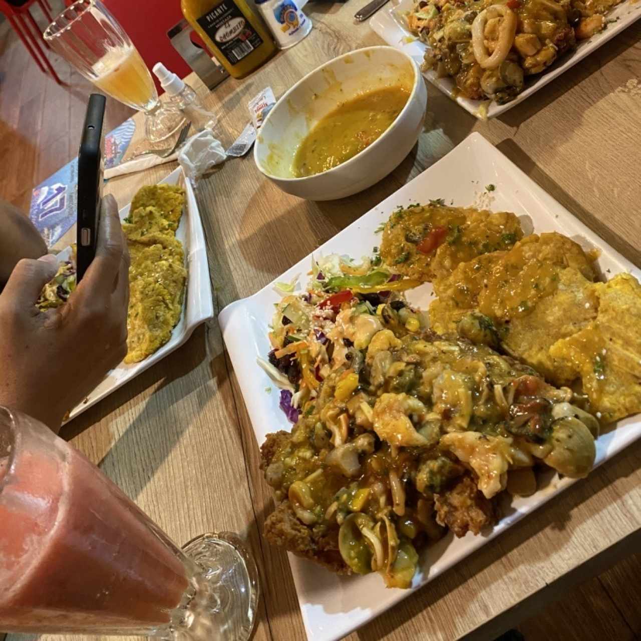 Filete de pescado a lo macho