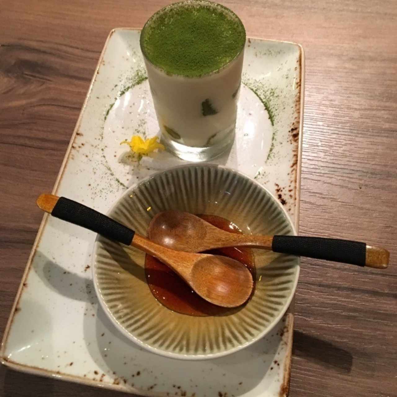 Tiramisú de matcha
