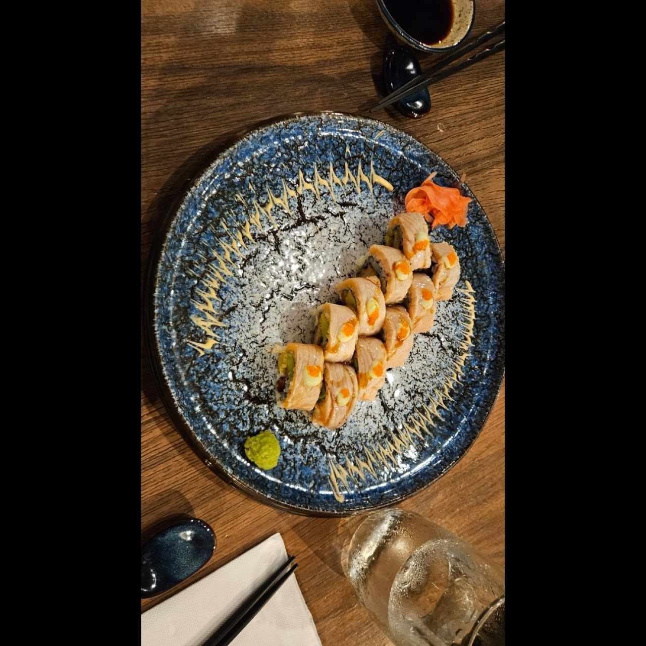 sushi salmon truffle