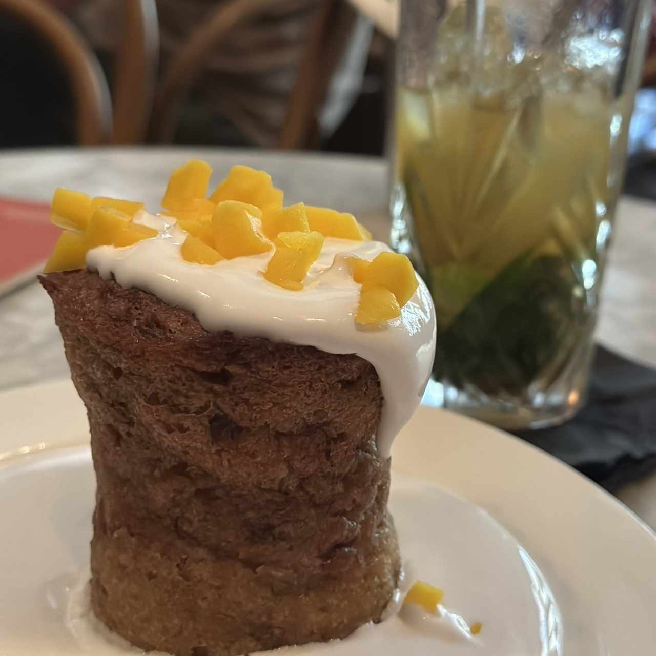 Bruleed Brioche Rum Breadm Pudding