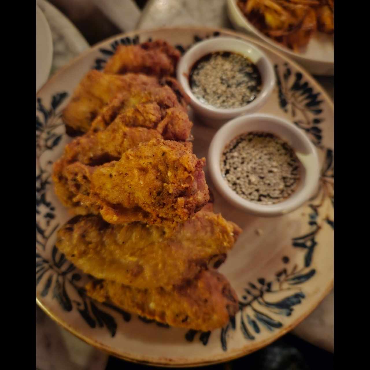 alitas de pollo miel y ron
