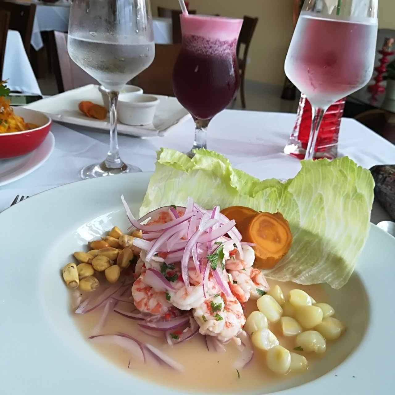 ceviche de camarón 