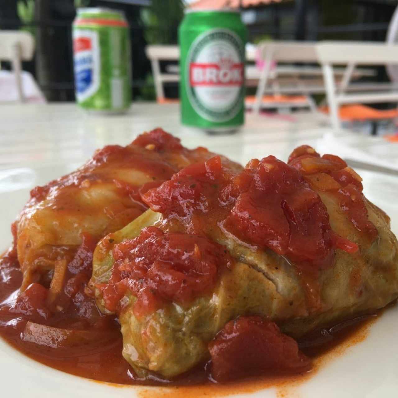 Gołąbki - plato polaco de repollo con carne y arroz