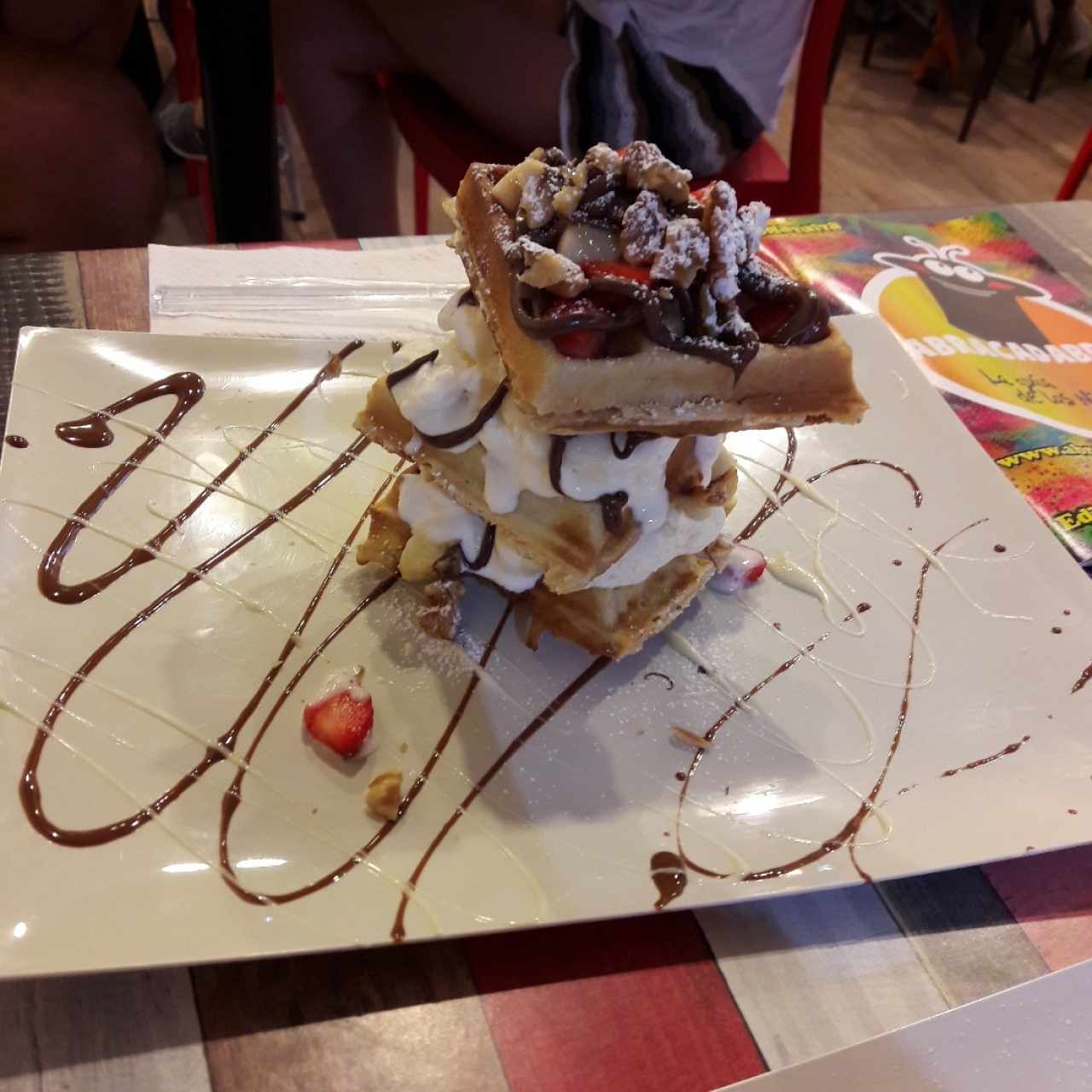 waffle de nutella