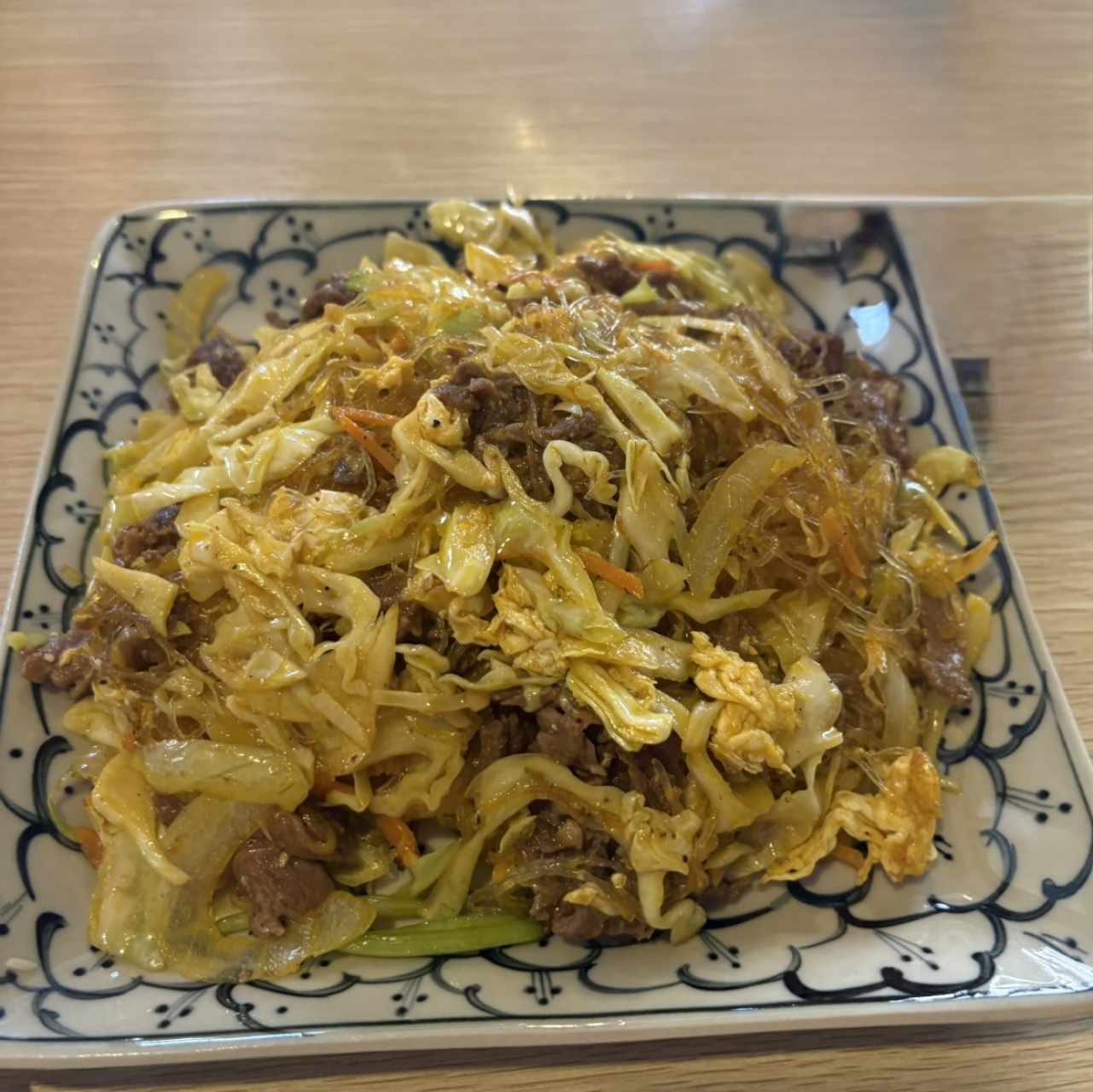 Ensalada de Fideos transparentes con Camarones