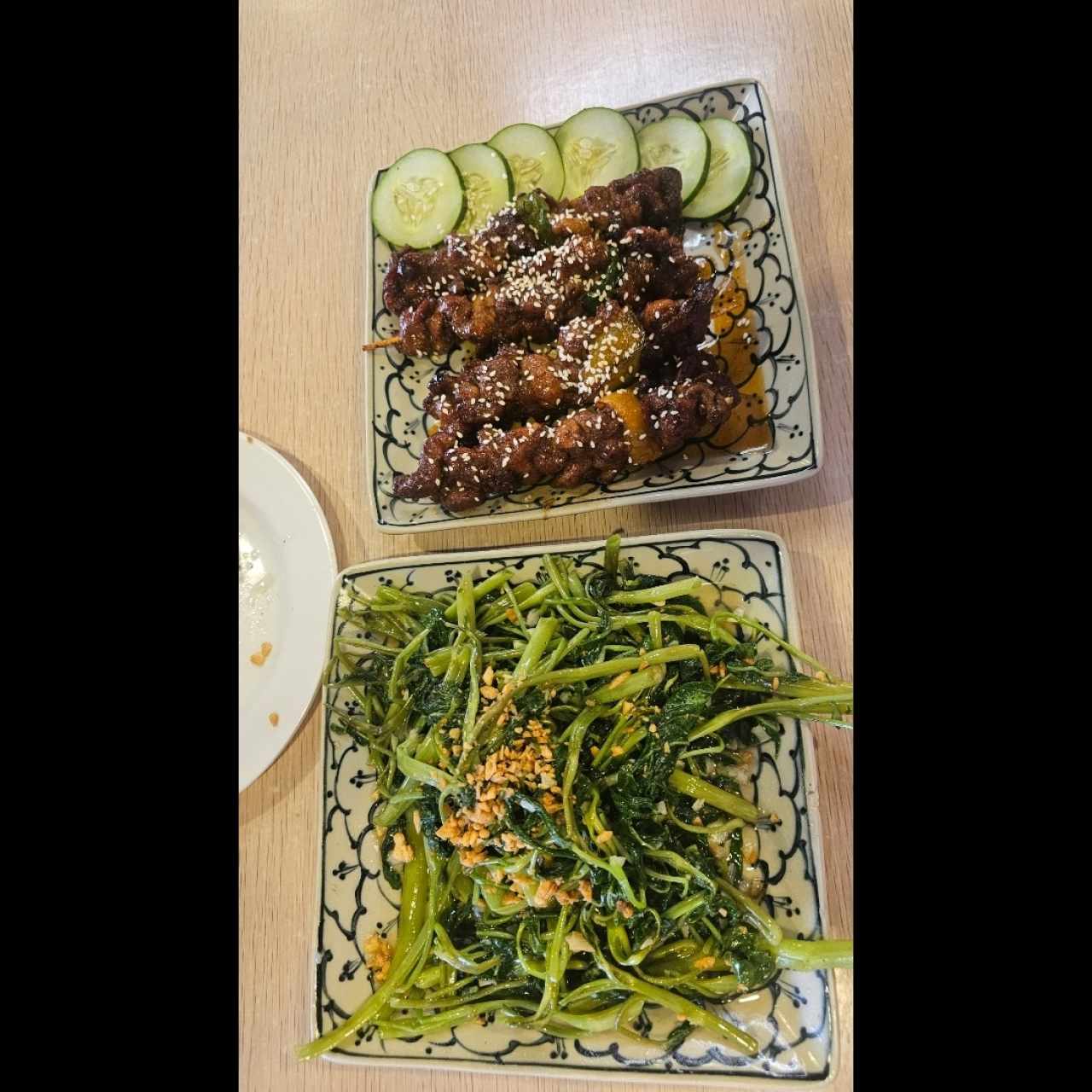 Brochetas de Puerco a la parrilla con Miel