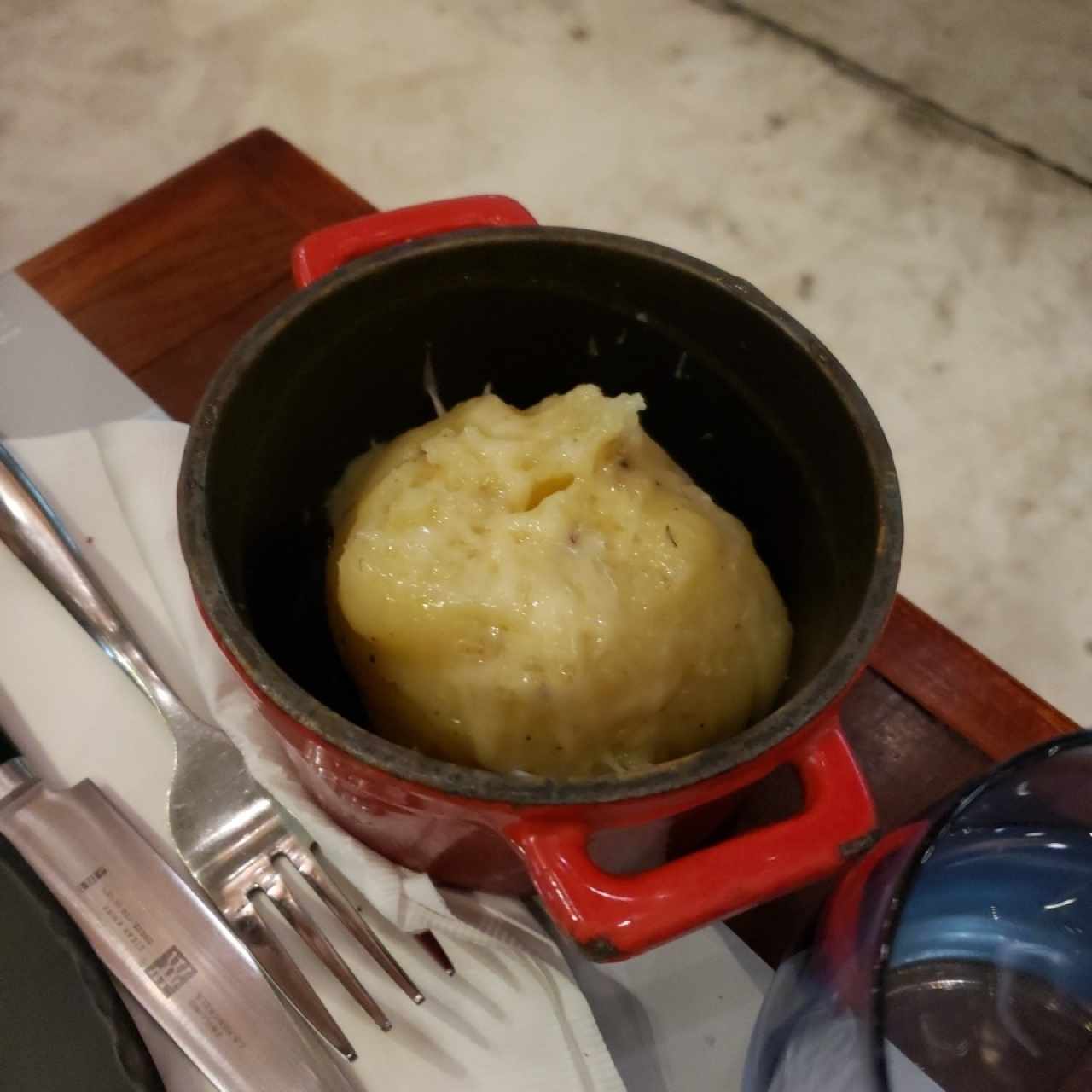 Puré de papa trufeado