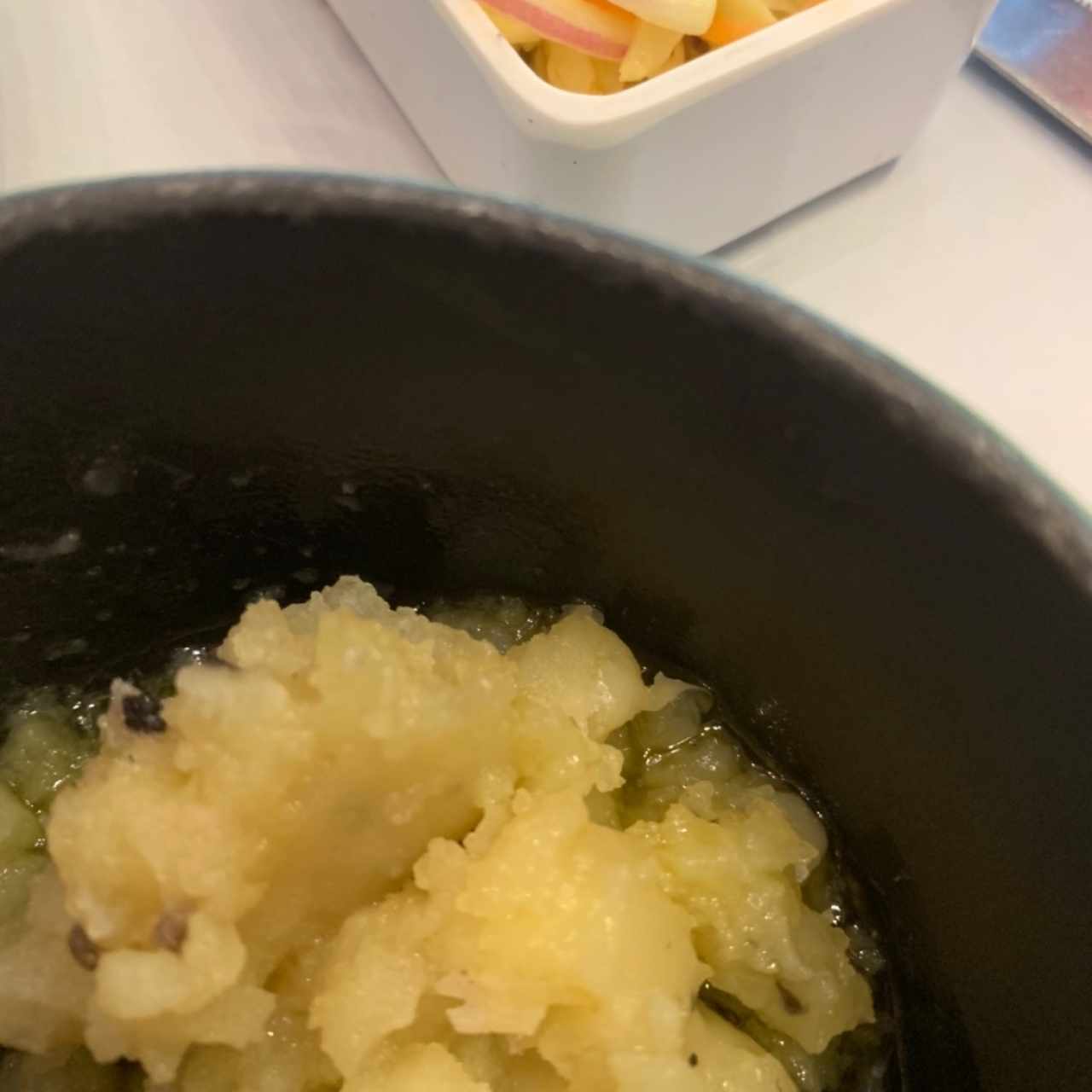 Puré de papa trufeado