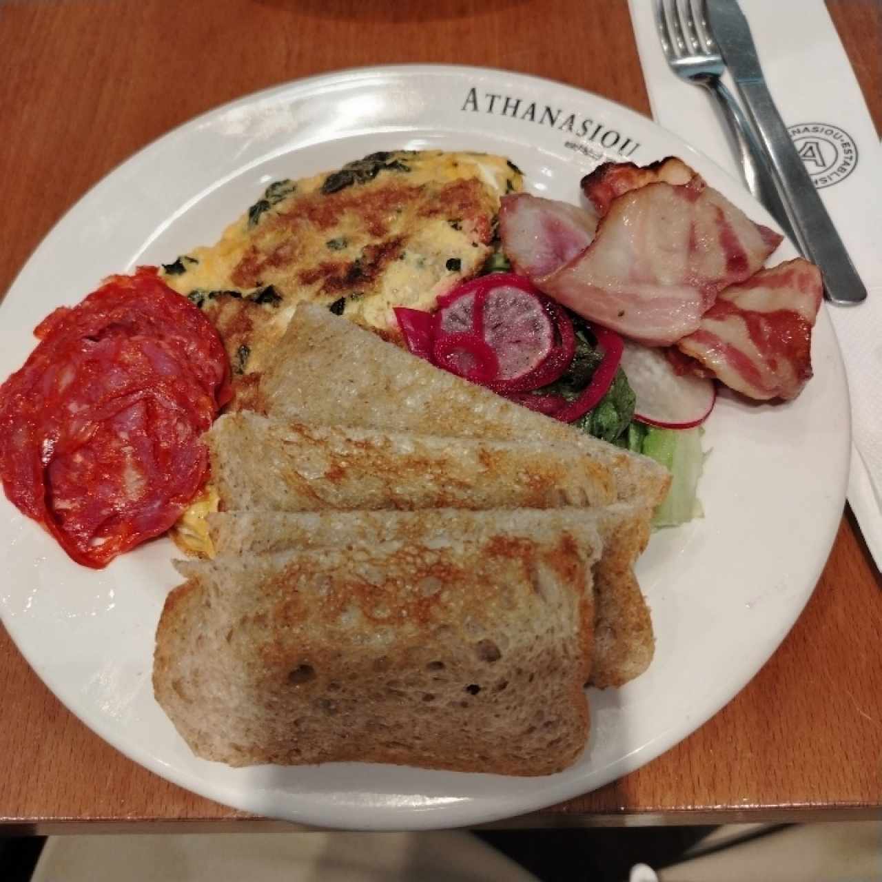 Grand omelette con cantimpalo 